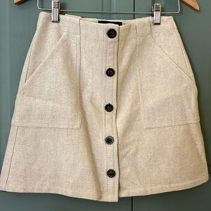 Skirt, lined…Cotten linen blend.